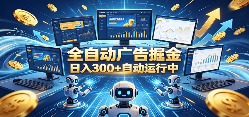自动广告G机，日入300+，正规平台，广告浏览获益，时间自由，适合各类人群日常增收-小洋博客-新起点