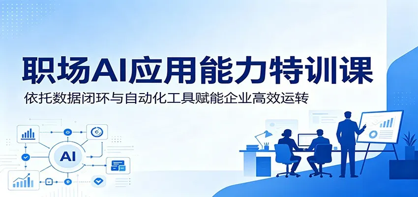 职场AI应用能力特训课：依托数据闭环与自动化工具赋能企业高效运转-小洋博客-新起点
