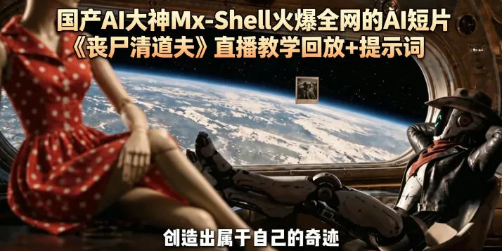 国产AI大神Mx-Shell火爆全网的AI短片《丧尸清道夫》直播教学回放+提示词-小洋博客-新起点