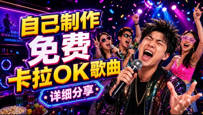 零基础AI制作免费卡拉OK视频教程，从歌曲生成、音轨分离到字幕制作、视频导出，手把手教学-小洋博客-新起点