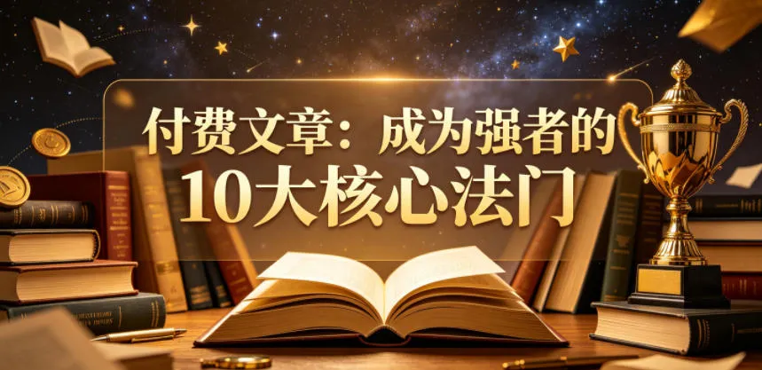 付费文章：成为强者的10大核心法门-小洋博客-新起点