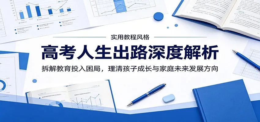 高考人生出路深度解析：拆解教育投入困局，理清孩子成长与家庭未来发展方向-小洋博客-新起点