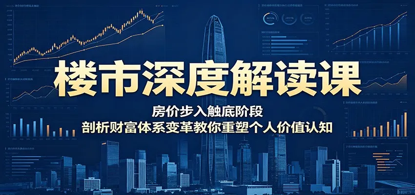 楼市深度解读课：房价步入触底阶段，剖析财富体系变革教你重塑个人价值认知-小洋博客-新起点