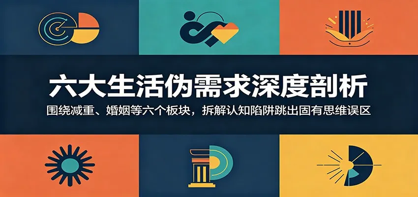 六大生活伪需求深度剖析:围绕减重、婚姻等六个板块,拆解认知陷阱跳出固有思维误区-小洋博客-新起点