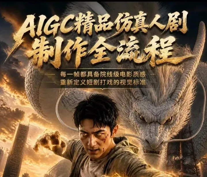AIGC精品仿真人剧豢龙人全流程制作解析2026，国风仿真人创作+打斗剧情+人设编排，一站式AI短剧入门-小洋博客-新起点