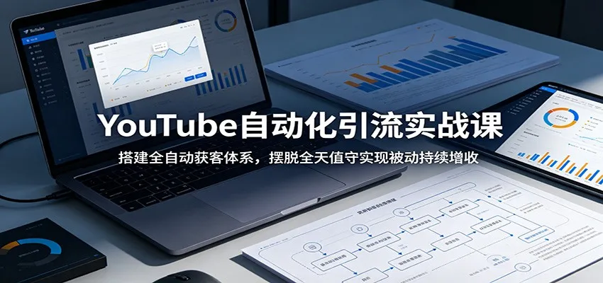 YouTube自动化引流实战课：搭建全自动获客体系，摆脱全天值守实现被动持续增收-小洋博客-新起点