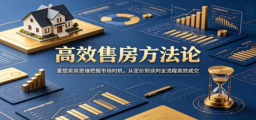 高效售房方法论：重塑卖房思维把握市场时机，从定价到谈判全流程高效成交-小洋博客-新起点