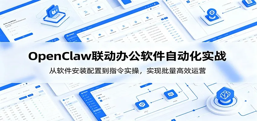 OpenClaw自动化实操课:从软件安装配置到指令实操,实现批量高效运营-小洋博客-新起点