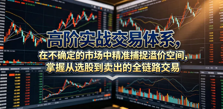 高阶实战交易体系,在不确定的市场中精准捕捉溢价空间,掌握从选股到卖出的全链路交易心法(更新6月)-小洋博客-新起点